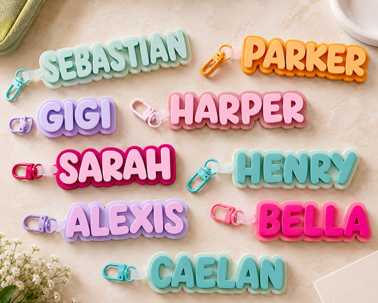 Personalized 3D Kids Name Tag
