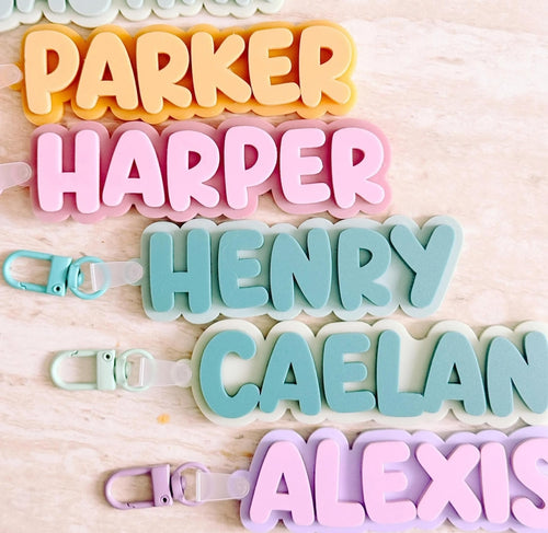 Personalized 3D Kids Name Tag