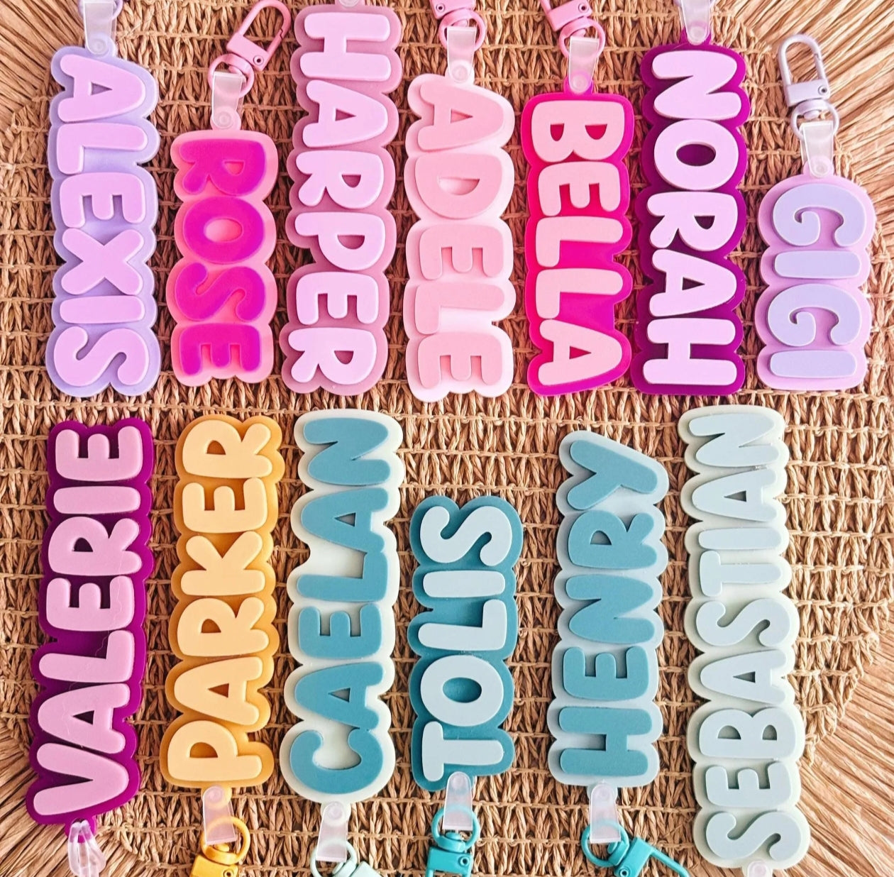 Personalized 3D Kids Name Tag